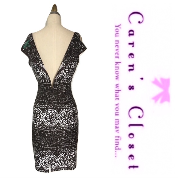 Ralph Lauren Brown & White Kaleidoscope Dress - Picture 7 of 7